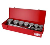 Juego de 15 cabezales de vaso FORTUM, 1", 4704012