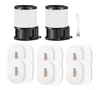 Juego de 15 filtros de vacío de repuesto para Shark, para modelos PowerDetect IP1251/IP3251, filtros HEPA lavables y premotor con cepillo de limpieza, diseño constructural de alta dureza