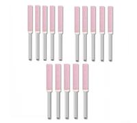 Juego de 15 piedras de molienda para motosierra para dispositivo giratorio con afilador cilíndrico de 4 mm, 48 mm, 55 mm, cabezales de limas de acero cromado Compat