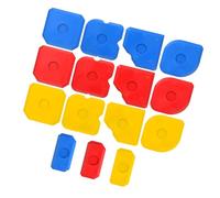Juego de 15 piezas de sellador más con raspadores flexibles, acabados de calafateo de múltiples ángulos para un acabado con liberación de burbujas, equipo profesional de eliminación de
