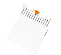 Juego de 15 pinceles y herramientas de punteado para técnicas de gel, suministros de salón, bolígrafos de dibujo para uñas