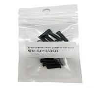 Juego de 15 tubos de alambre para raqueta de tenis, protectores de cuerda de nailon con diseños de agujero único y doble para reducir la fricción y prolongar la vida útil de la cuerda (4 x 15)