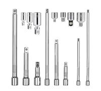 Juego de 15 varillas de extensión de 1/5.1 cm 3/20.3 cm 1/10.2 cm, extensor de enchufe de impacto de acero, fácil de operar para llave de vaso, trinquete, ayuda de montaje de muebles