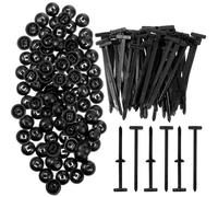 Juego de 150 hebillas de nailon universales para bridas de cremallera autoblocantes, soportes de remaches, clips de cremallera, organizador de cables multifuncional para reparación, mantenimiento