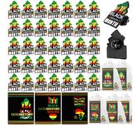 Juego de 150 pines de solapa esmaltados con puño elevado y bandera afroamericana, para regalos de recuerdo afroamericano, regalos de recuerdo para bolsas de regalo, Día del Mlk, M, Metal, No es una
