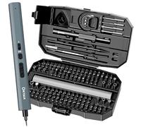 Juego de 153 destornilladores eléctricos de precisión con 140 puntas S2, kit de destornilladores magnéticos recargables de 3 velocidades con luz LED, juego de herramientas de reparación electrónica