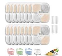 Juego De 16+4 Filtros Para Fuente De Gato, Compatible Con Catit Pixi | Sistema De Triple Filtración, Filtro De Repuesto Con Resina Y Carbón Activado Suaviza Eficazmente El Agua Y Elimina Impurezas