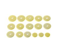 Juego de 16 almohadillas para flautas, accesorios de repuesto para flautas, color amarillo