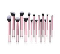 Juego de 16 brochas multifuncionales de fibra sintética para técnicas de maquillaje delicadas