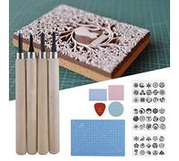Juego de 16 Piezas para Hacer Sellos de Goma, Sello de Escultura Manual, Kit de Herramientas de Bricolaje, Juego de Bloques de Tallado de Sellos de Goma para Principiantes o Profesionales, Grabado, Es