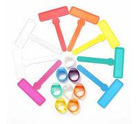 Juego de 16 rotuladores fluorescentes para enfocar los dedos, 8 cintas de lectura con los dedos + 8 anillos para los dedos, ayuda a leer para niños con dislexia y TDAH, tiras de lectura para aprender