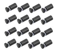 Juego de 16 tornillos de fijación de acero inoxidable resistentes prácticos para exhibiciones comerciales, exposiciones, clavos espaciadores