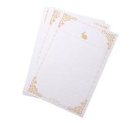 Juego de 160 hojas de papel de papelería para escritura de cartas, 14 x 21 cm, papel de escritura con forro para bodas, San Valentín, invitaciones de cumpleaños