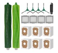 Juego de 17 accesorios para aspiradora iRobot roomba max 705 vac/Plus 504 Vac, piezas de repuesto con 6 bolsas de polvo, 4 filtros, 4 cepillos laterales, 2 cepillos principales, 1 herramienta de