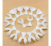 Juego de 17 bandejas de impresión dental, autoclavables, soporte para dientes de mandíbulas edéntulas