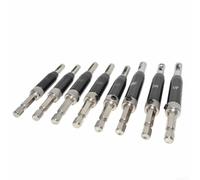 Juego de 17 brocas de núcleo de bisagra de bloqueo autocentrante con guía de agujero piloto para un posicionamiento preciso y una configuración eficiente de hardware de carpintería