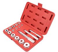 Juego de 17 piezas de conductor de cojinete de rodamiento y sello - Kit universal para rodamientos de rueda automotriz, kit de prensa de cojinete de rueda, herramienta de extracción de montaje