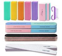 Juego de 18 limas y búferes profesionales para manicura, para el cuidado