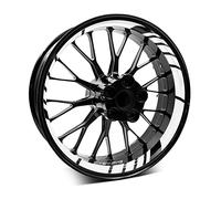 Juego de 18 pegatinas para llantas de moto y coche, diseño completo, para llantas de 15", 16", 17", 18", 19 pulgadas, MR020 (10 blancos)