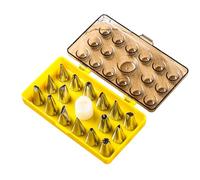 Juego de 18 piezas acero inoxidable for decoración tartas, herramientas profesionales for repostería, crema mantequilla, glaseado y flores oblea Consejos de repostería