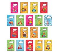 Juego de 18 tarjetas postales de recompensa de Super Hero para niños, ideal para un mensaje personalizado o tarjetas postales de recompensa
