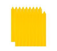 Juego de 18 Velas Cilíndricas para Candelabro de 20 cm - 100% Parafina con Mecha de Algodón - Elegancia y Aroma Natural de Citronela