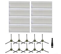 Juego de 19 piezas de repuesto para Robovac K2/K3/K4/K5 y M210/M210S/M210B/M213, para robot aspirador OKP, incluye 8 filtros HEPA, 10 cepillos laterales y 1 cepillo de limpieza para una limpieza