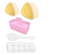 Juego de 2/3/4 piezas para hacer bolas de arroz, para el almuerzo de niños y el hogar, kit de fabricación de sushi y máquina de bolas de arroz, herramientas de prensa rectangulares multicapa, fáciles