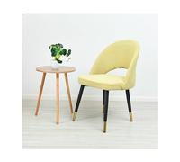 Juego de 2/4/6 fundas curvadas para sillas de comedor, antideslizantes, elásticas, lavables, redondas, protector de silla de oficina, diseño duradero y elegante