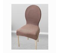 Juego de 2/4/6 fundas elásticas para sillas de comedor moderno para decoración de restaurantes y cocina, dossier Rond Housse de Chaise