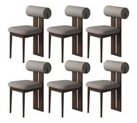 Juego de 2/4/6 sillas de comedor de madera maciza, asientos resistentes para cocina y comedor con fuerte diseño de carga para restaurantes y estudios en el hogar