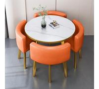 Juego de 2/4/6 sillas de comedor modernas de mediados de siglo, piel sintética y cojín de madera maciza, elegante comedor, cocina, sala de estar, dormitorio, muebles de estudio (nogal oscuro + gris