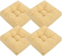 Juego de 2/4 cojines para sillas de cocina y comedor de 50,8 cm, para oficina y taburete, fundas de asiento tapizadas suaves, 50 cm, 2 piezas