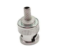 Juego de 2/5/10 conectores macho BNC tipo engarzado, adaptador for Audio CCTV, conector acoplador hembra BNC, Cables RG58 RG59 RG60(RG58,5set)