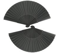 Juego de 2 abanicos plegables de seda de bambú, abanicos de Tai Chi para hombres y mujeres, perfectos para fiestas, bailes, cosplay, decoración del hogar, etc