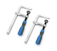 Juego de 2 abrazaderas de cola de milano de 160 x 60 mm para carpintería de riel, abrazaderas ajustables de acero forjado con acabado cromado, herramienta de sujeción de taller de metal resistente