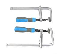 Juego de 2 abrazaderas de cola de milano de metal para carpintería para rieles con brazo deslizante reforzado e rosca uniforme para una fijación segura de ranura de escritorio