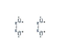 Juego de 2 abrazaderas de instalación de panel frontal de cajón, clip de montaje frontal para cajón