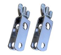 Juego de 2 abrazaderas de montaje de tambor plateadas, conector de tambor de metal para actuaciones en vivo y