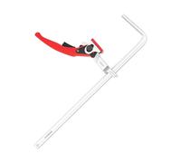 Juego de 2 abrazaderas de riel para taller de madera, abrazadera de sujeción rápida, 300 x 60 mm, mecanismo de trinquete preciso, resistente y duradero, ideal para guía, carpintería y proyectos de