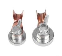 Juego de 2 abrazaderas de tierra de soldadura, abrazaderas magnéticas de conexión a tierra de 300 A y 500 A para estructuras metálicas, herramienta de soporte de soldadura portátil para una fijación