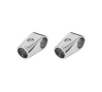 Juego de 2 abrazaderas de tubo en T de 25 mm de diámetro interior para vallas, barcos, andamios