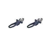 Juego de 2 abrazaderas para tija de sillín de bicicleta, con gancho para control de plegado de bicicleta, color negro