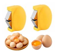 Juego de 2 Abrelatas de Cáscara de Huevo de Acero Inoxidable, Herramienta Multifuncional para Romper Huevos, Fácil de Abrir y Pelar, Dispositivo Práctico de Cocina para Cocinar y Hornear