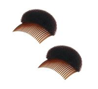 Juego de 2 accesorios para peinar el cabello, insertos de espuma para hacer moños, almohadillas para subir el volumen, clips de herramientas trenzadas, accesorios para el cabello