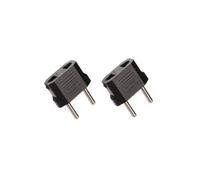 Juego de 2 adaptadores de enchufe de EE. UU., China, Asia, EE. UU. a FR, Francia, UE