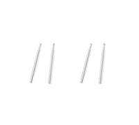 Juego de 2 adaptadores de extensión de válvula Presta para bicicleta de carretera, aleación de 70 mm, color plateado