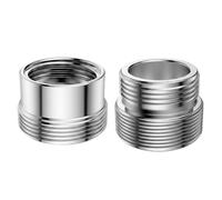 Juego de 2 adaptadores de grifo, adaptador de grifo M22 a F18 y M22 a M18, conector para extensión universal y aireador, repuesto para grifos de cocina y baño
