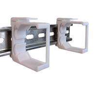 Juego de 2 adaptadores de soporte para regulador de intensidad Shelly 2 y Shelly RGBW 2 para riel DIN (35 mm)