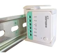 Juego de 2 adaptadores de soporte para Sonoff MINIR4M Smart Switch Matter para riel DIN (35 mm)